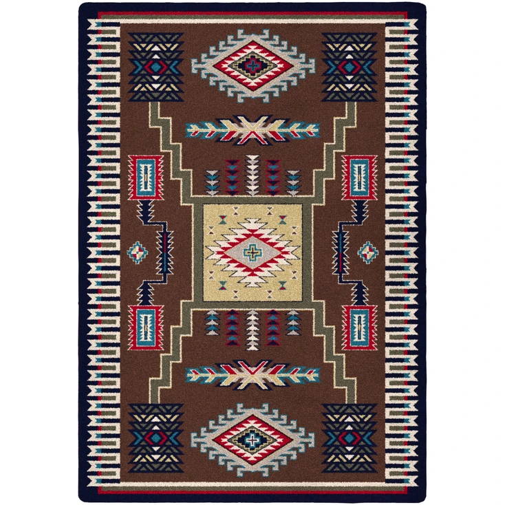 5' x 8' Cloudburst Brown Southwest Rectangle Rug