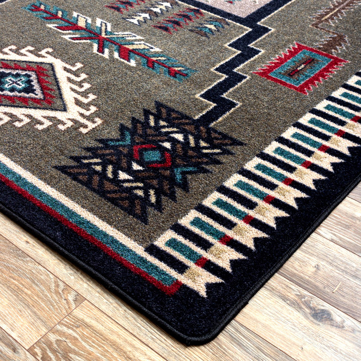 5' x 8' Cloudburst Green Southwest Rectangle Rug