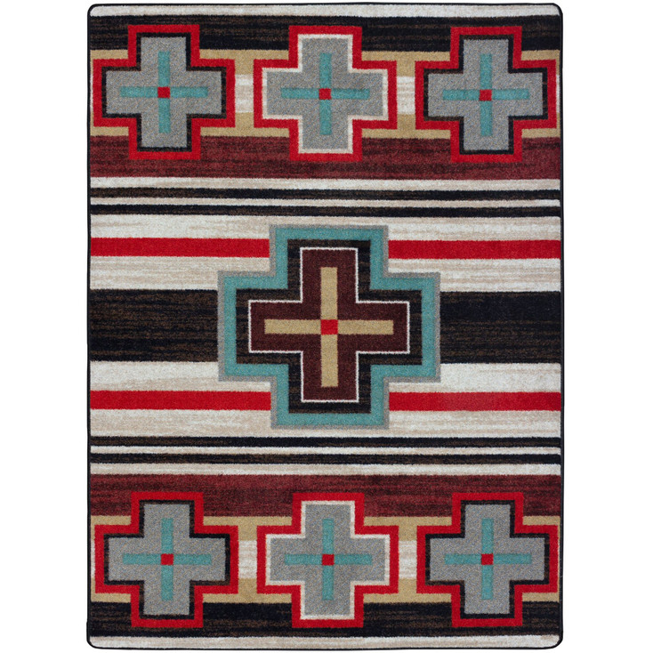 3' x 4' Cross Roads Fuego Southwest Rectangle Scatter Rug