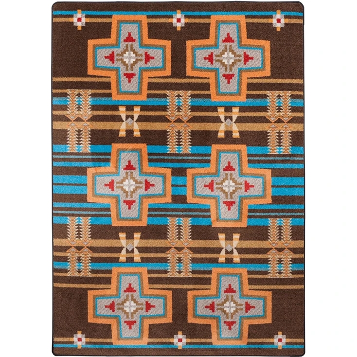 4' x 5' Grand River Desert Rust Southwest Rectangle Rug