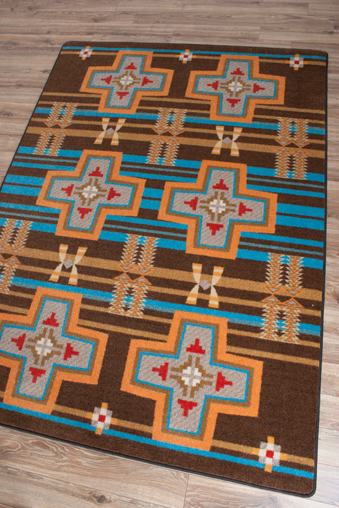 4' x 5' Grand River Desert Rust Southwest Rectangle Rug