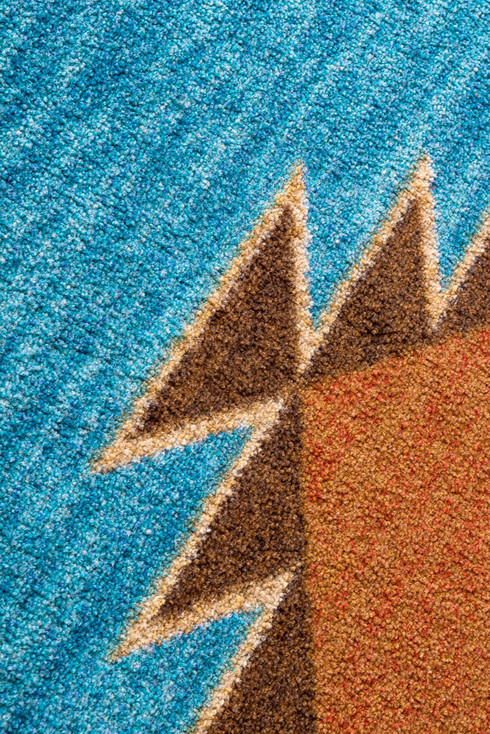 8' Heritage Rust Southwest Round Rug