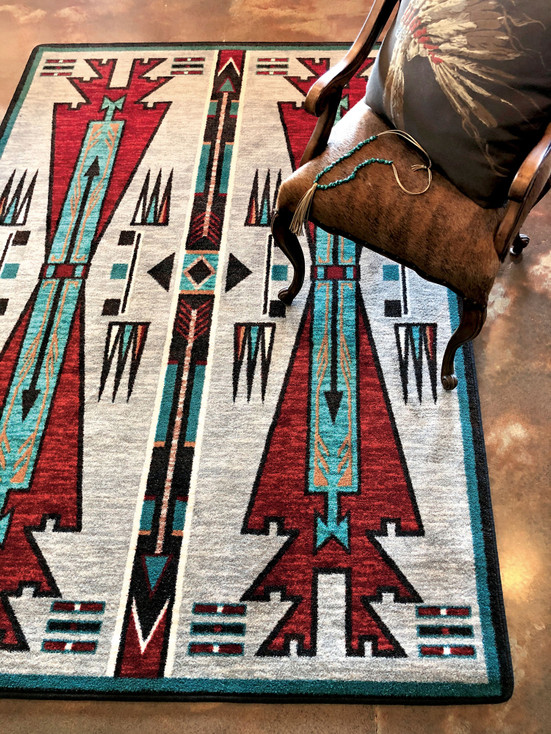 4' x 5' Horse Thieves Electric Southwest Rectangle Rug