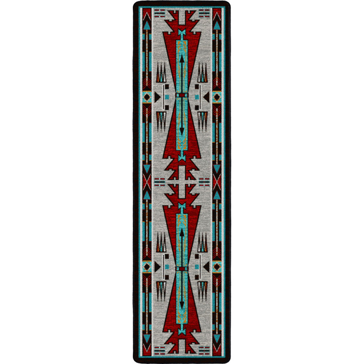 2' x 8' Horse Thieves Electric Southwest Rectangle Runner Rug