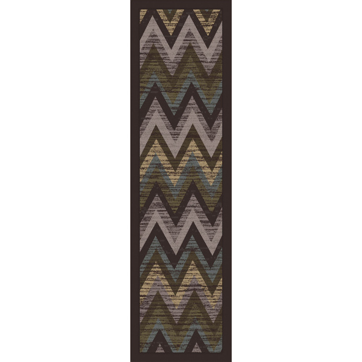 2' x 8' Rain Flame Southwest Rectangle Runner Rug