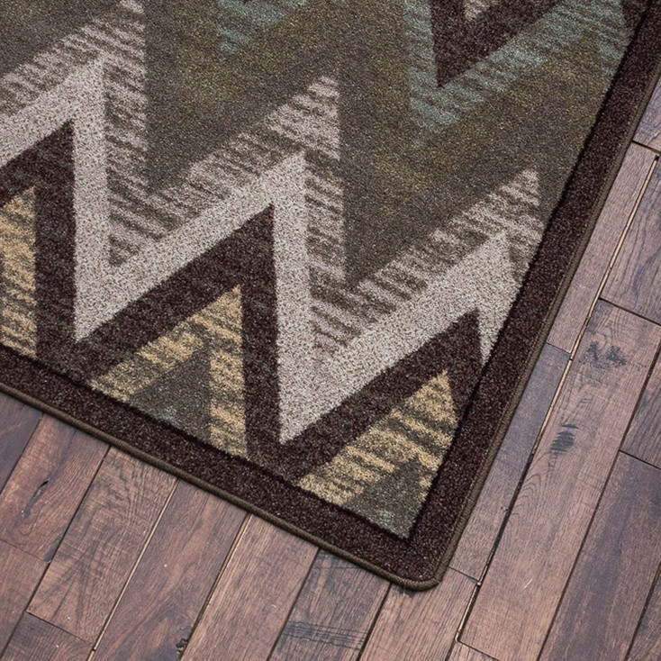 2' x 8' Rain Flame Southwest Rectangle Runner Rug
