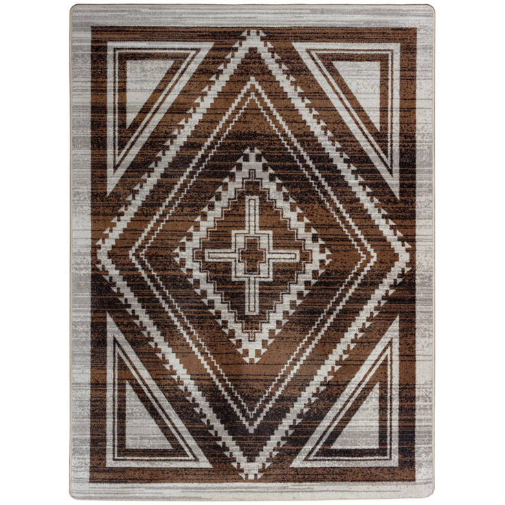 3' x 4' Rim Shot Earthen Southwest Rectangle Scatter Rug