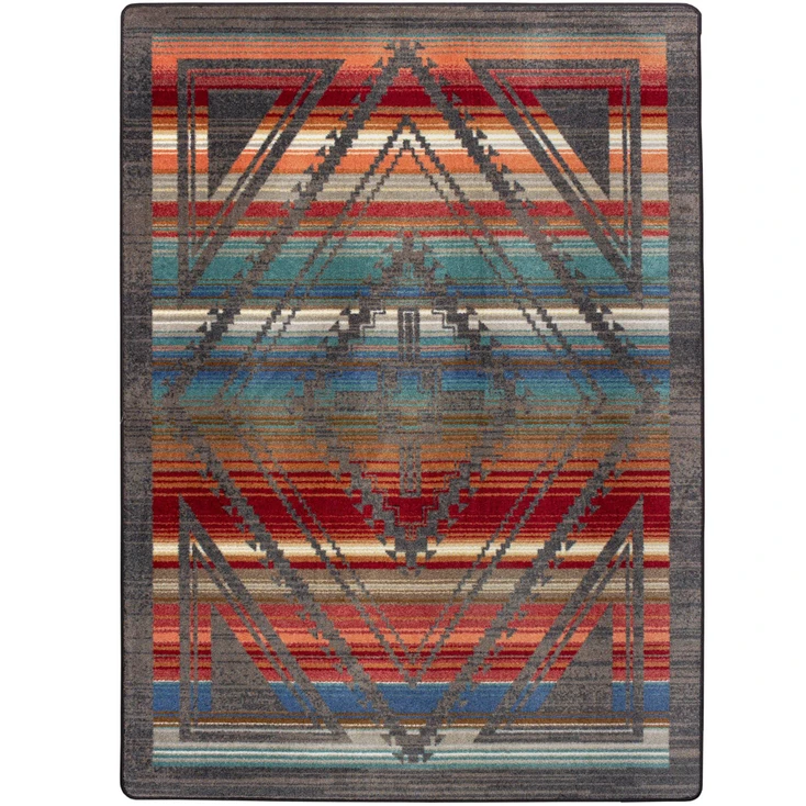 5' x 8' Rim Shot Canyon Southwest Rectangle Rug