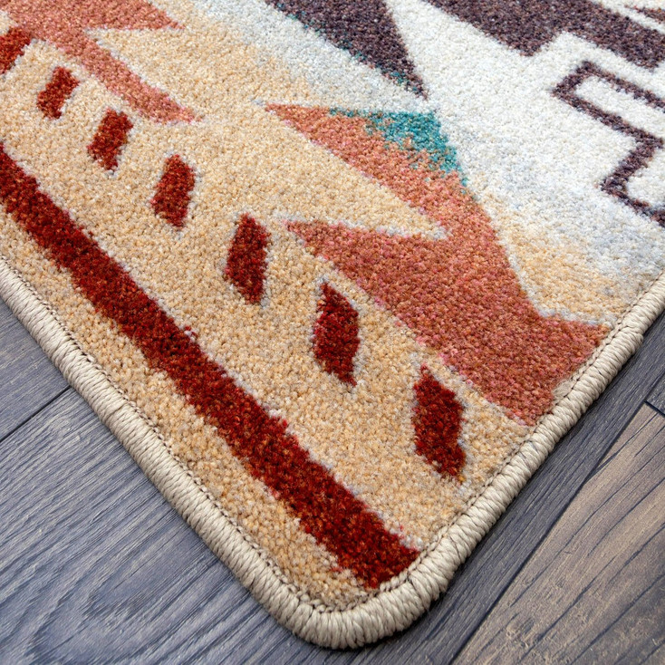 8' x 11' Rustic Cross Clay Southwest Rectangle Rug