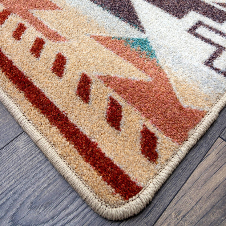 3' x 4' Rustic Cross Clay Southwest Rectangle Scatter Rug