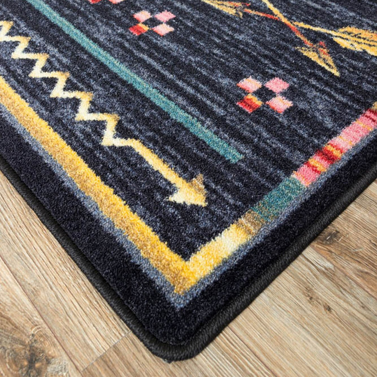 2' x 8' Shoot Me Straight Gray Southwest Rectangle Runner Rug