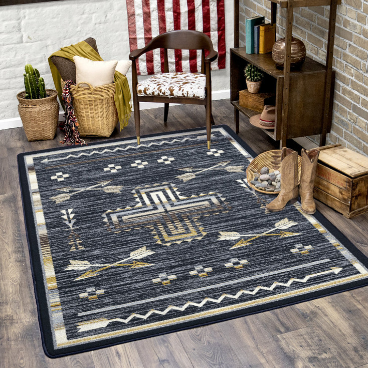4' x 5' Shoot Me Straight Natural Southwest Rectangle Rug