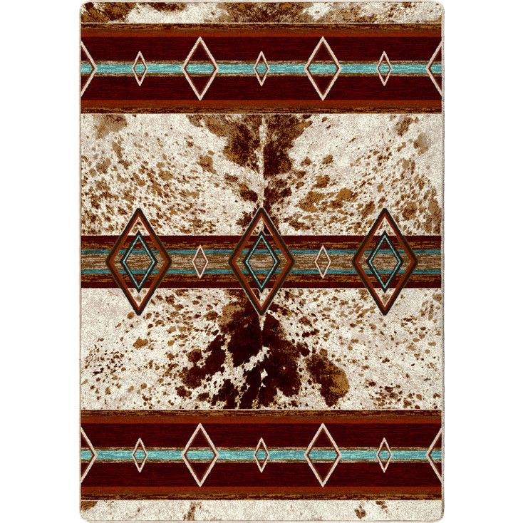 8' x 11' Fire Hide True Western Rectangle Rug