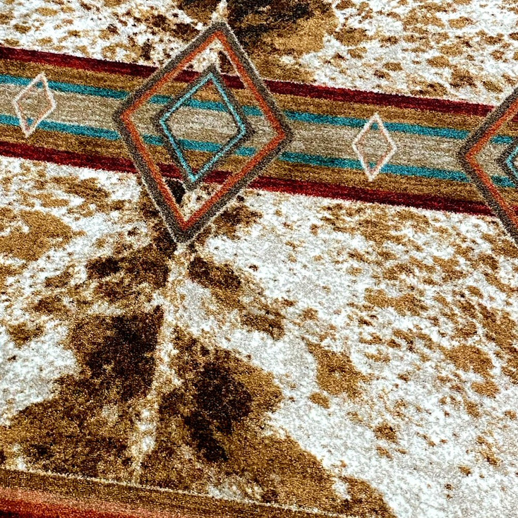 3' x 4' Fire Hide True Western Rectangle Scatter Rug