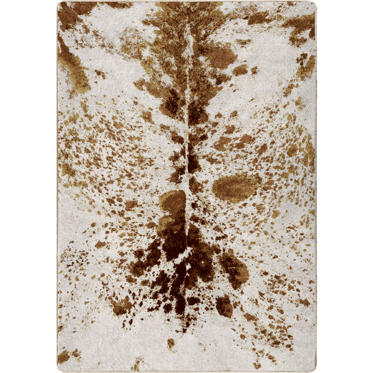 5' x 8' Pioneer Longhorn Spotted Brindle Western Rectangle Rug