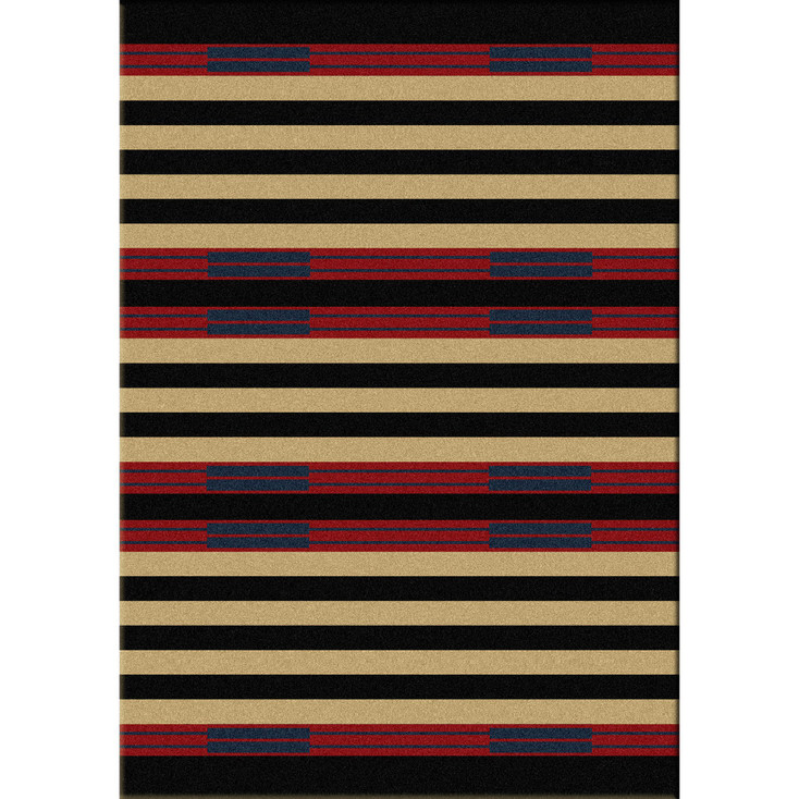 8' x 11' Chief Stripe Rectangle Nylon Area Rug