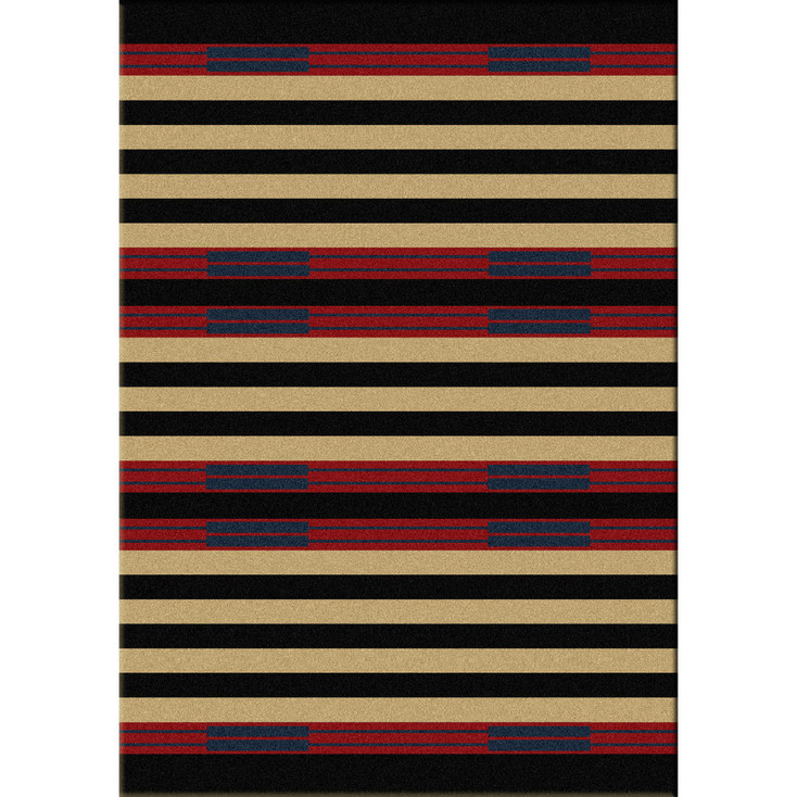 8' x 11' Chief Stripe Rectangle Nylon Area Rug