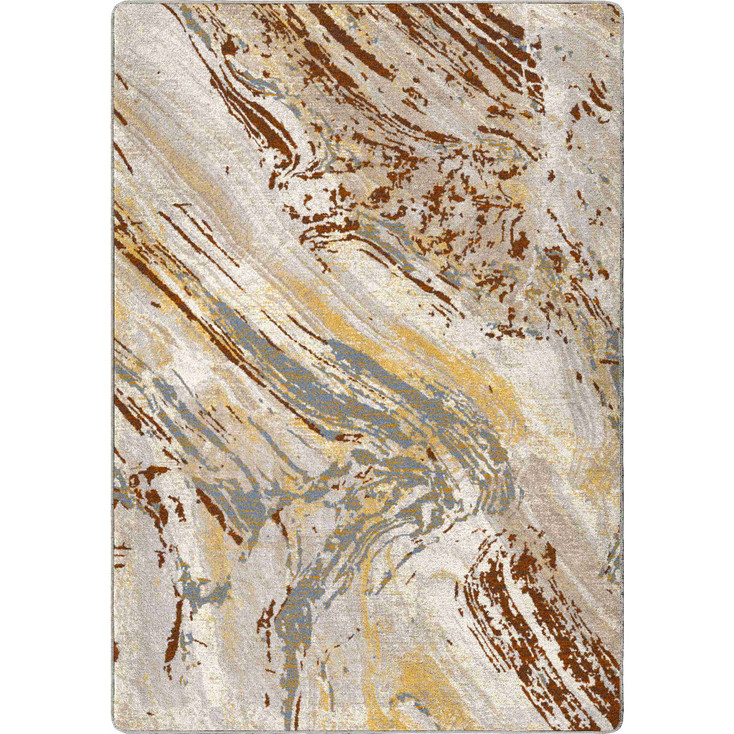 3' x 4' Petrified Amber Wash Rectangle Scatter Nylon Area Rug