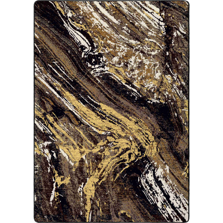 5' x 8' Petrified Dark Rectangle Nylon Area Rug