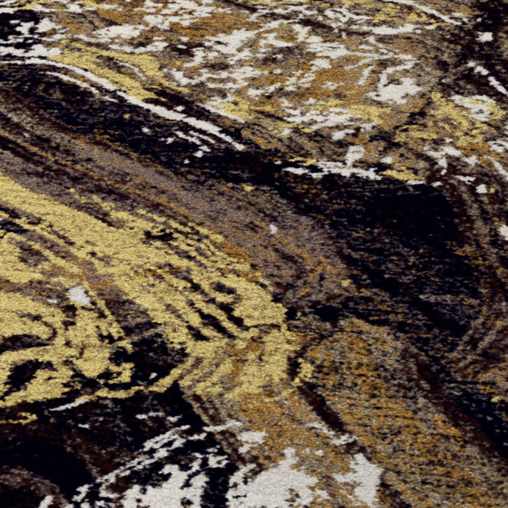 8' Petrified Dark Round Nylon Area Rug