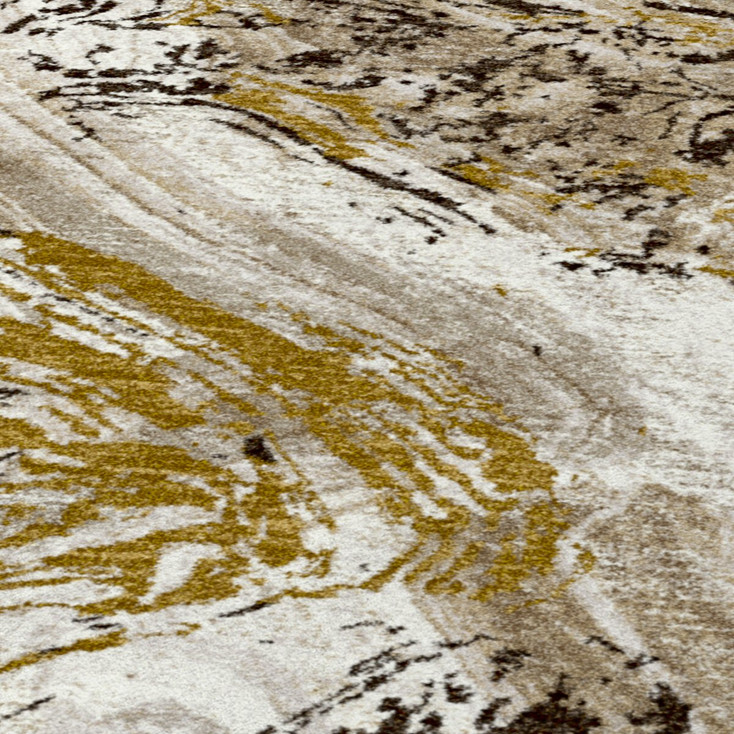 4' x 5' Petrified Multi Rectangle Nylon Area Rug