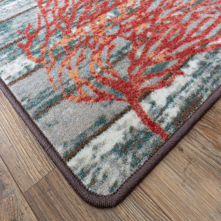 5' x 8' Beach Blocks Rectangle Nylon Area Rug