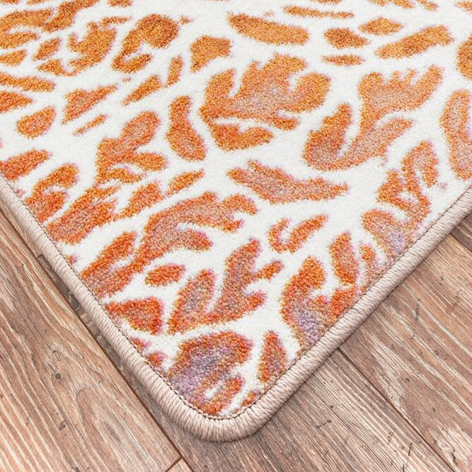 3' x 4' Daydreams Coral Coastal Rectangle Scatter Nylon Area Rug