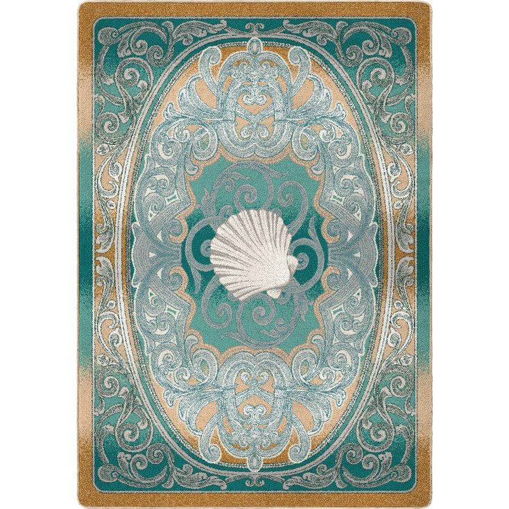 5' x 8' Serenity Shore Water's Edge Rectangle Nylon Area Rug