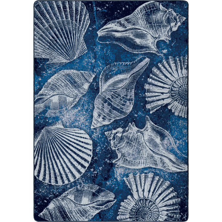 5' x 8' Shell Island Ultramarine Rectangle Nylon Area Rug