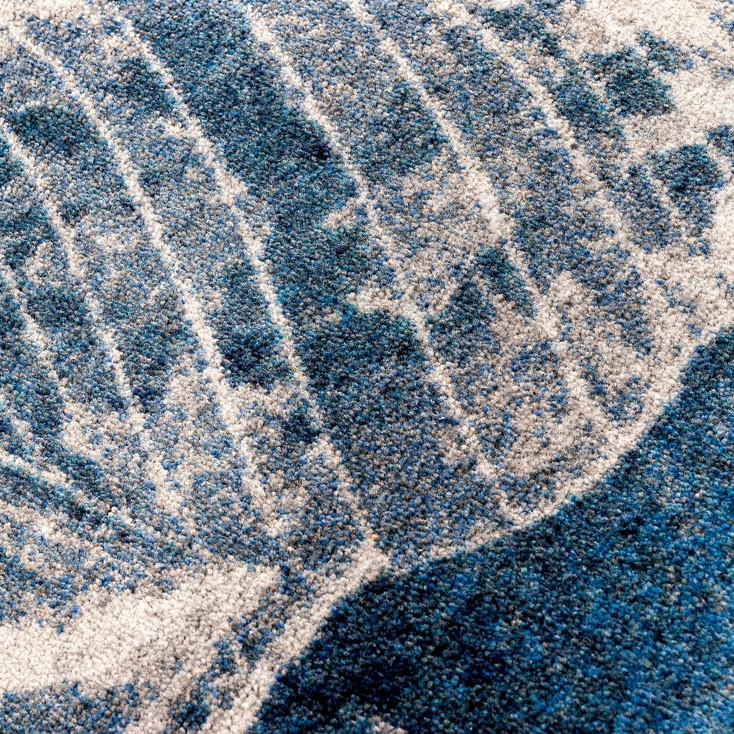 5' x 8' Shell Island Ultramarine Rectangle Nylon Area Rug