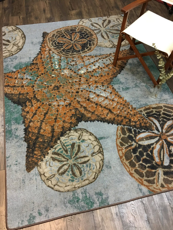 5' x 8' Shore Thing Mineral Rectangle Nylon Area Rug