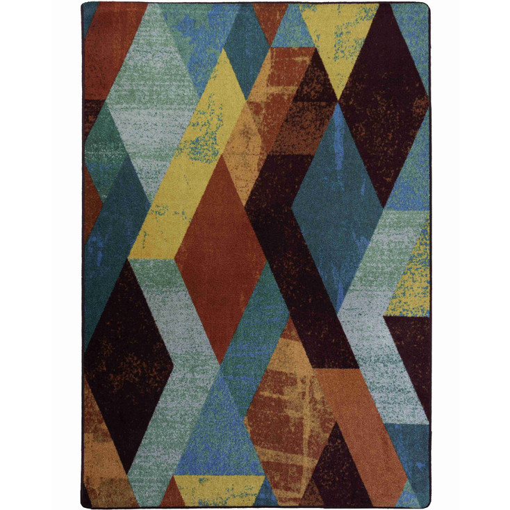 8' x 11' Abstraction Multi Rectangle Nylon Area Rug