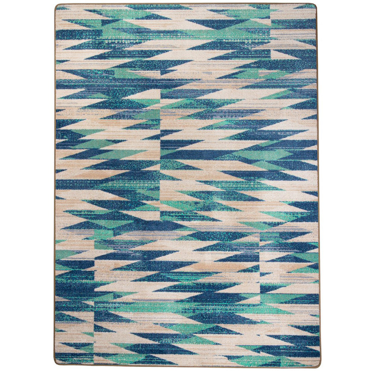 5' x 8' Drum Beat Earth Rectangle Nylon Area Rug