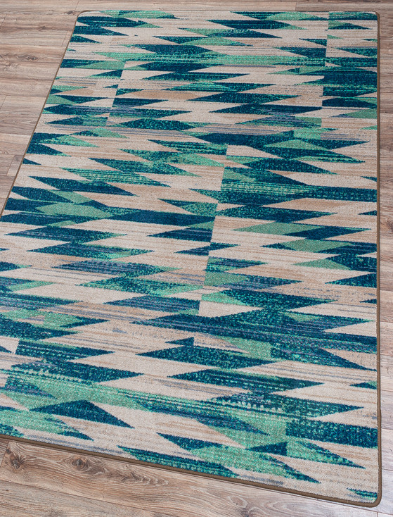 8' x 11' Drum Beat Earth Rectangle Nylon Area Rug