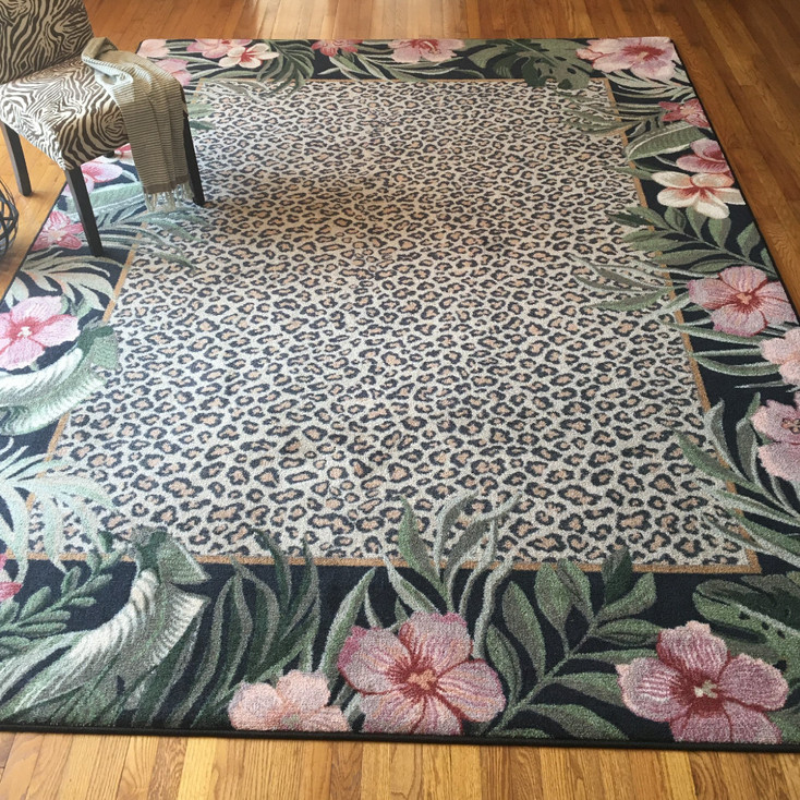 3' x 4' Island Fauna Tropical Rectangle Scatter Nylon Area Rug
