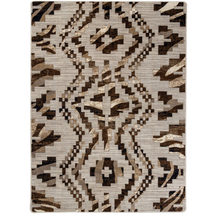 4' x 5' Curio Zebra Natural Rectangle Nylon Area Rug