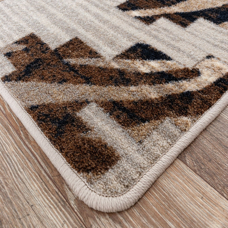 5' x 8' Curio Zebra Natural Rectangle Nylon Area Rug