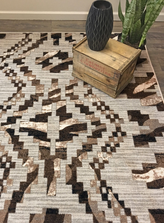 8' x 11' Curio Zebra Natural Rectangle Nylon Area Rug