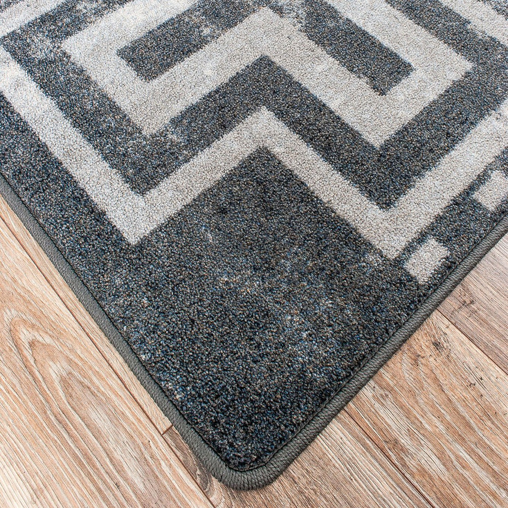 3' x 4' Distressed Bounty Asphalt Southwest Rectangle Scatter Nylon Area Rug