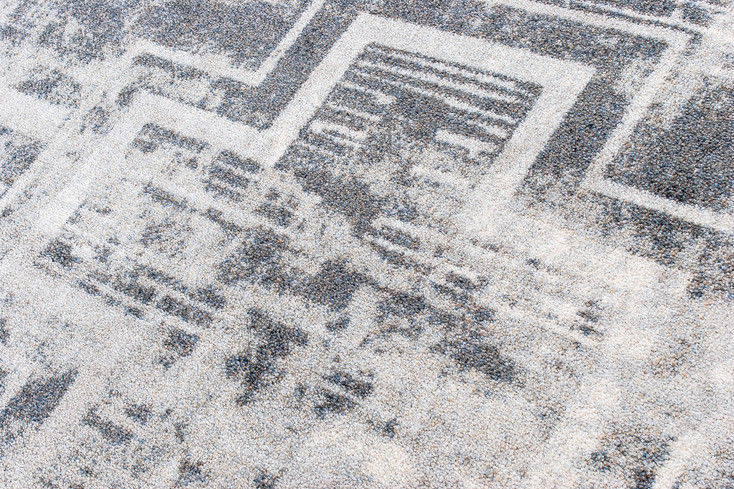 3' x 4' Distressed Bounty Asphalt Southwest Rectangle Scatter Nylon Area Rug