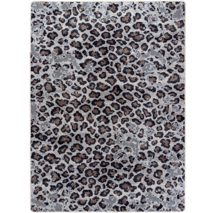 4' x 5' Leopard Lounge Rectangle Nylon Area Rug