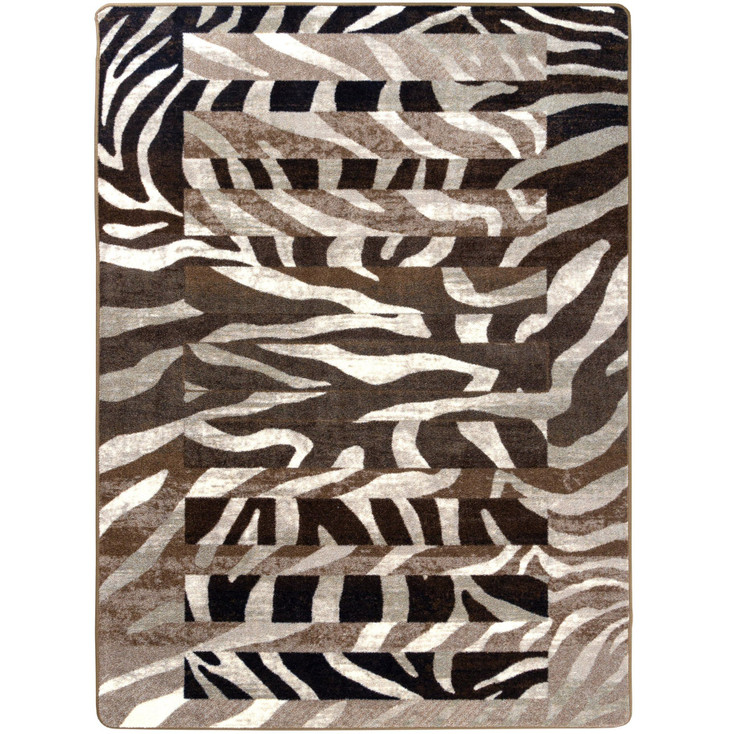8' x 11' Levels Zebra Rectangle Nylon Area Rug