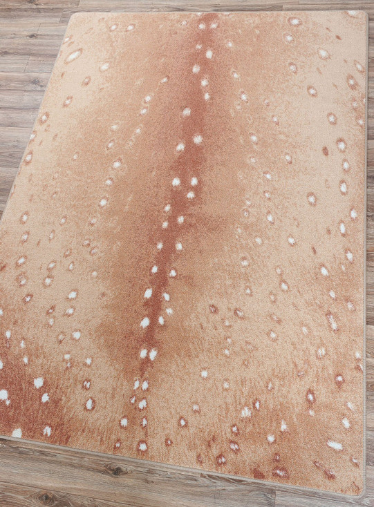 4' x 5' Spotted Hide Blush Rectangle Nylon Area Rug