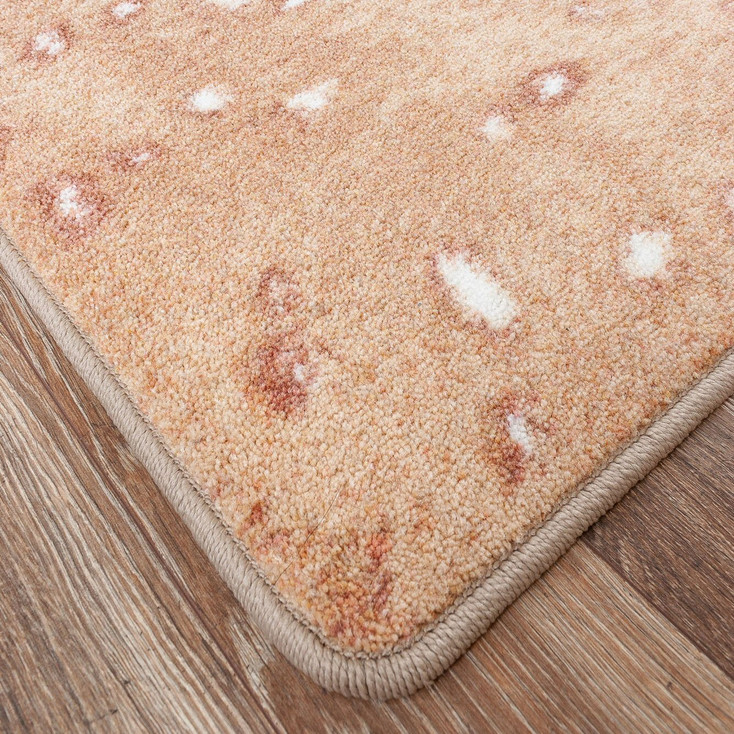 2' x 8' Spotted Hide Blush Rectangle Runner Nylon Area Rug
