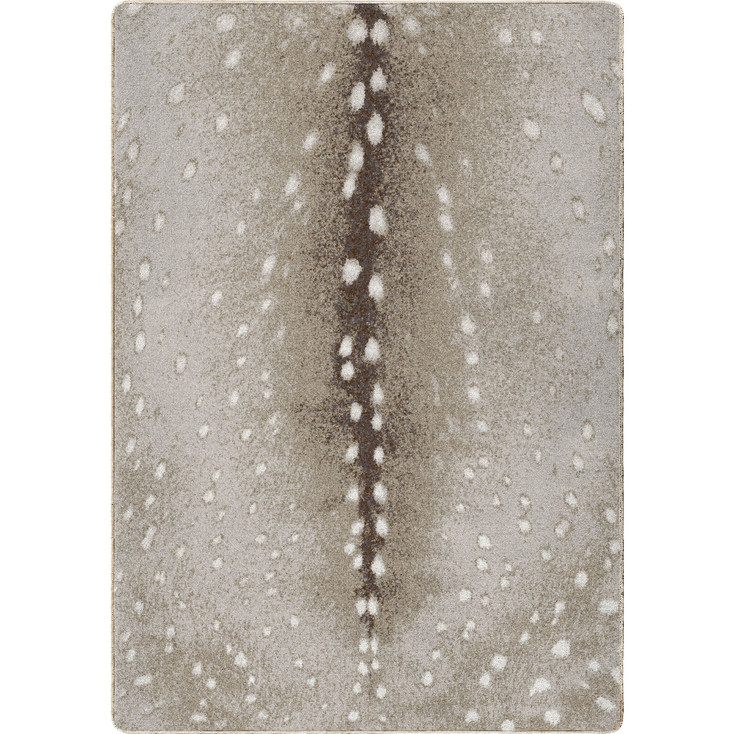 3' x 4' Spotted Hide Gray Rectangle Scatter Nylon Area Rug