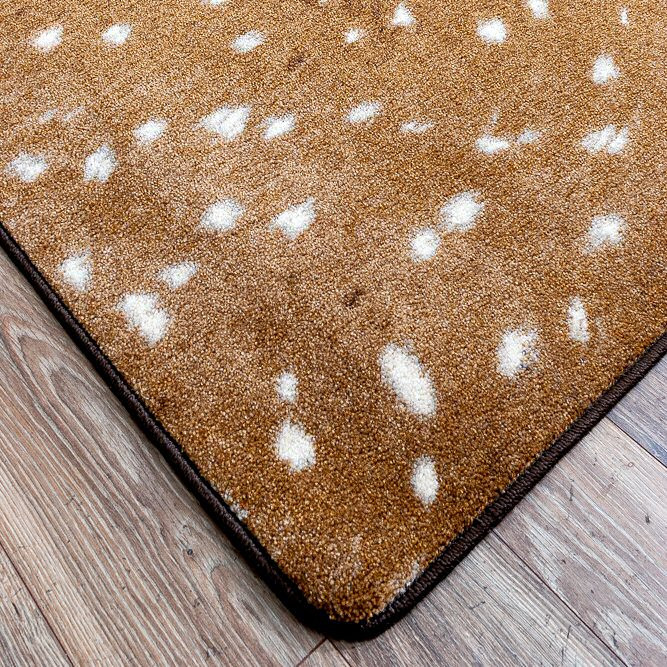 5' x 8' Spotted Hide Sienna Rectangle Nylon Area Rug