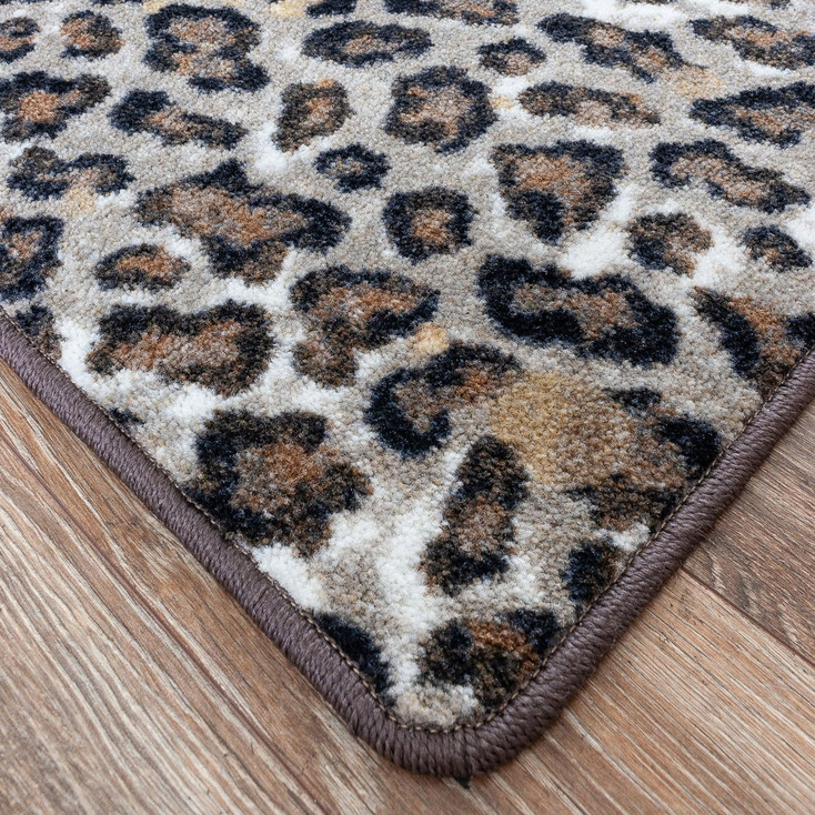 2' x 8' Wild Thing Golden Rectangle Runner Nylon Area Rug