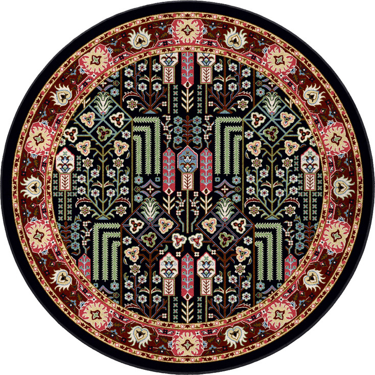 8' Passage Classic Round Nylon Area Rug