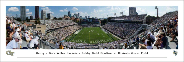 Georgia Tech Yellow Jackets Football Panoramic Art Print