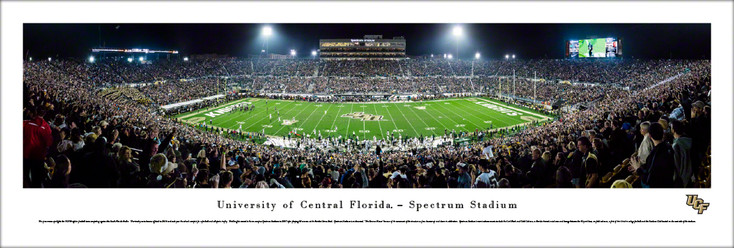 Central Florida Knights Football Panoramic Art Print